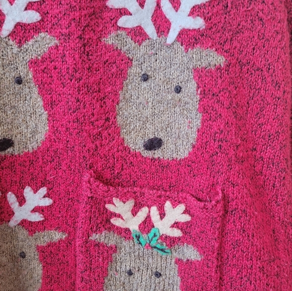 Vintage Northen Isle Signature Rudolph Red Christmas Sweater - Size Medium - Picture 4 of 7